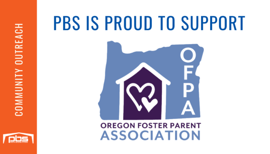 "PBS is Proud to Support the Oregon Foster Parent Association" in text with the Oregon Foster Parent Association logo